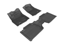 Load image into Gallery viewer, 3D MAXpider 2012-2015 Toyota Tacoma Access Cab Kagu 1st & 2nd Row Floormats - Black | L1TY09101509