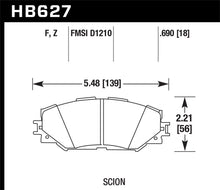 Load image into Gallery viewer, Hawk 08-11 Scion xB / 08-10 Scion xD / 09-10 Toyota Corolla / 09-10 Matrix / 06-10 Rav4 / 10 Lexus H Brake Pads - Performance Hawk Performance