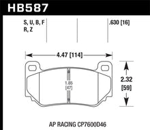 Load image into Gallery viewer, Hawk AP Racing CP7600 DTC-70 Race Brake Pads Brake Pads - Racing Hawk Performance