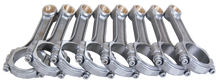 Load image into Gallery viewer, Eagle Chevrolet SB 5.700in 5.700in 5140 Steel 3/8in ARP8740 Bolts I-Beam Connecting Rods - Set of 8 Eagle