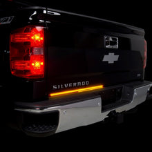 Load image into Gallery viewer, Putco 07-18 Chevy Silv 1500/08-15 Ford SuperDuty 60in Light Blade Direct Fit Kit Red/Amber/White Light Tailgate Bar Putco