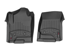 Load image into Gallery viewer, WeatherTech 2014+ Chevrolet Silverado 1500 Vinyl Front FloorLiner - Black (Double/Crew Cab) | 449681V