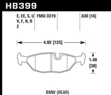 Load image into Gallery viewer, Hawk 84-4/91 BMW 325 (E30) HP+ Street Rear Brake Pads Brake Pads - Performance Hawk Performance