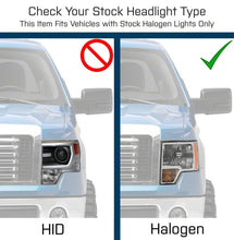 Load image into Gallery viewer, Raxiom 09-14 Ford F-150 Super White LED Halo Projector Headlights- Blk Housing (Clear Lens) Headlights Raxiom
