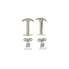 Load image into Gallery viewer, Rugged Ridge 41-95 Jeep CJ / Jeep Wrangler YJ Chrome Hood Catch Set Rugged Ridge