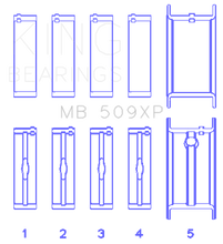 Load image into Gallery viewer, King Engine Bearings ChevrolET 400 V8 (Size STDX) Main Bearing Set King Engine Bearings