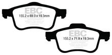 Load image into Gallery viewer, EBC 13+ Fiat 500L 1.4 Turbo Ultimax2 Front Brake Pads Brake Pads - OE EBC