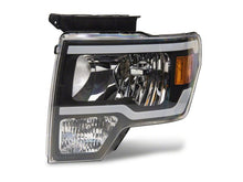 Load image into Gallery viewer, Raxiom 09-14 Ford F-150 Axial Series Headlights w/ LED Bar- Blk Housing (Clear Lens) Headlights Raxiom
