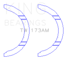 Load image into Gallery viewer, King 4G63/4G64 7 Bolt EVO V-IX Thrust Washer Set Bearings King Engine Bearings