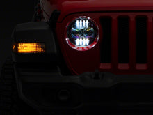 Load image into Gallery viewer, Raxiom 18-23 Jeep Wrangler JL Axial Series 9-In Angel Eye LED Headlights- Blk Housing (Clear Lens) Headlights Raxiom