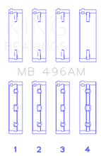 Load image into Gallery viewer, King Engine Bearings Mazda Kl V6 (Size +0.50mm) Main Bearing Set King Engine Bearings