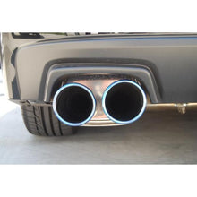 Load image into Gallery viewer, Invidia 15+ Subaru WRX/STI 4Dr Q300 Twin Outlet Rolled Titanium Burnt Quad Tip Cat-Back Exhaust