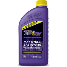Load image into Gallery viewer, Royal Purple Max-Cycle Synthetic 10W-40 Motorcycle Oil - 1 Quart Royal Purple