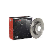 Load image into Gallery viewer, Brembo OE 14-23 Mazda 3 XTRA Drilled Rear Disc Brake Rotor | 08.C653.1X