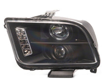 Load image into Gallery viewer, Raxiom 05-09 Ford Mustang Excluding GT500 LED Halo Projector Headlights- Blk Housing (Clear Lens) Headlights Raxiom