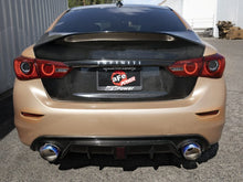 Load image into Gallery viewer, aFe AFE49-36136-L aFe 14-15 Infiniti Q50 V6 3.7L Takeda 2-1/2in 304 SS Cat-Back Exhaust System w/ Blue Flame Tips