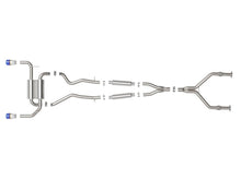 Load image into Gallery viewer, aFe AFE49-36136-L aFe 14-15 Infiniti Q50 V6 3.7L Takeda 2-1/2in 304 SS Cat-Back Exhaust System w/ Blue Flame Tips