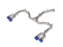 Load image into Gallery viewer, aFe AFE49-37039-L aFe 22-24 Kia Forte GT 1.6L 3in-2.5in 304 Stainless Steel Axle-Back Exhaust w/ Blue Flame Tips