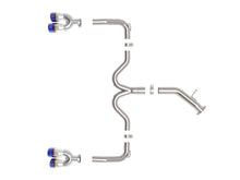 Load image into Gallery viewer, aFe AFE49-37039-L aFe 22-24 Kia Forte GT 1.6L 3in-2.5in 304 Stainless Steel Axle-Back Exhaust w/ Blue Flame Tips