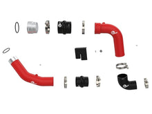 Load image into Gallery viewer, aFe AFE46-20734-R aFe 23-24 Ford Diesel Trucks V8-6.7L (td) BladeRunner Aluminum Hot and Cold Charge Pipe Kit - Red
