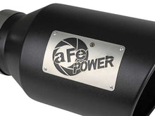 Load image into Gallery viewer, aFe AFE49T50801-B15 aFe Power Universal 5in Inlet 8in Outet MACH Force-XP Clamp-On Exhaust Tip - Black