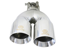 Load image into Gallery viewer, aFe AFE49T25484-P122 aFe Takeda 2.5in 304 Stainless Steel Clamp-on Exhaust Tip Drivers Side 2.5in Inlet 4inDual- Polished