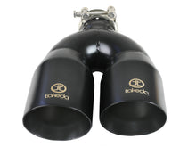 Load image into Gallery viewer, aFe AFE49T25484-B121 aFe Takeda 2.5in 304 Stainless Steel Clamp-on Exhaust Tip Passenger Side 2.5in Inlet 4inDual - Black