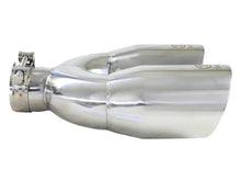 Load image into Gallery viewer, aFe AFE49T25484-P121 aFe Takeda 2.5in 304 Stainless Steel Clamp-on Tip Passenger Side 2.5in Inlet 4inDual - Polished