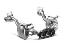 Load image into Gallery viewer, Akrapovic AKRMTP-FE458H Akrapovic 10-15 Ferrari 458 Italia/458 Spyder Slip-On Line (Titanium) w/ Carbon Tips