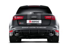 Load image into Gallery viewer, Akrapovic AKRS-AU/TI/3H Akrapovic 14-17 Audi RS6 Avant (C7) Evolution Line Cat Back (Titanium) w/ Carbon Tips