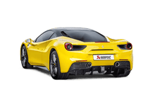Load image into Gallery viewer, Akrapovic AKRMTP-FE488H Akrapovic 16-17 Ferrari 488 GTB/488 Spyder Slip-On Line (Titanium) w/ Carbon Tips
