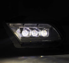 Load image into Gallery viewer, AlphaRex ARX880490 AlphaRex 10-12 Ford Mustang NOVA-Series LED Proj. Headlights Alpha-Blk w/Activ Lght & Seq.Sig SB DBL