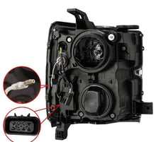 Load image into Gallery viewer, AlphaRex ARX880099 AlphaRex 15-19 Chevy Silverado 2500/3500 LUXX-Series Proj. Headlights Chrome w/Actv SeqSig & DRL