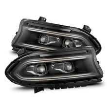 Load image into Gallery viewer, AlphaRex ARX880599 AlphaRex 15-23 Dodge Charger LUXX-Series LED Proj Headlights Black w/Activtn Lgt & Seq.Sig / SB DRL