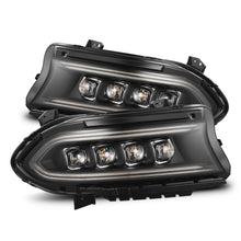 Load image into Gallery viewer, AlphaRex ARX880499 AlphaRex 15-23 Dodge Charger NOVA-Series LED Proj Headlights Blk w/Activtn Light & Seq.Sig / SB DRL