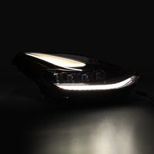 Load image into Gallery viewer, AlphaRex ARX880860 AlphaRex 17-22 Tesla Model 3/20-23 Model Y NOVA-Series LED Proj Headlights Blk w/Actv Lgt & Seq.Sig