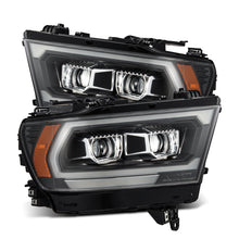 Load image into Gallery viewer, AlphaRex ARX880576 AlphaRex 19-22 Dodge Ram 1500 LUXX LED Proj Headlights Black w/Seq Activation Light/Seq Signal/DRL