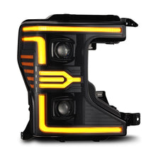Load image into Gallery viewer, AlphaRex ARX880343 AlphaRex 20-22 Ford F-250/350/450 SD LUXX-Series LED Proj Headlights Alpha-Bk w/Acv Light SS & SBDRL
