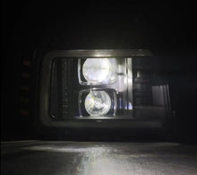 Load image into Gallery viewer, AlphaRex ARX880268 AlphaRex 92-96 Ford F-Series/Bronco LUXX-Series Proj Headlights Blk w/Actv Light SeqSig & SBDRL