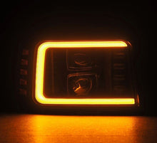 Load image into Gallery viewer, AlphaRex ARX880268 AlphaRex 92-96 Ford F-Series/Bronco LUXX-Series Proj Headlights Blk w/Actv Light SeqSig & SBDRL