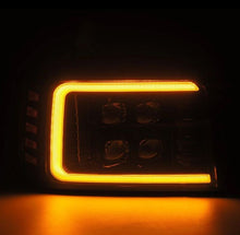 Load image into Gallery viewer, AlphaRex ARX880269 AlphaRex 92-96 Ford F-Series/Bronco NOVA-Series LED Proj Headlight Alpha-Bk w/Actv Light SS & SBDRL