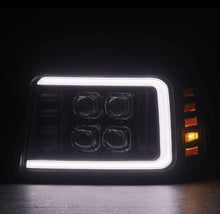 Load image into Gallery viewer, AlphaRex ARX880299 AlphaRex 92-96 Ford F-Series/Bronco NOVA-Series LED Proj Headlight Bk w/Actv Light SeqSig & SBDRL
