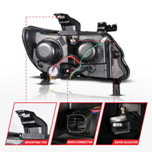 Load image into Gallery viewer, ANZO ANZ111634 ANZO 15-22 Chevy Colorado Blk Housing Full LED DRL Projector Headlight w/ Sequential Light Bar