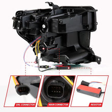 Load image into Gallery viewer, ANZO ANZ111600 Anzo 19-21 GMC Sierra 1500 LED Projector Headlight w/Switchback+Sequential - Black