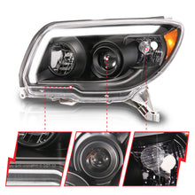 Load image into Gallery viewer, ANZO Headlights ANZO 06-09 Toyota 4 Runner Projector Headlights Plank Style - Black