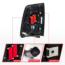 Load image into Gallery viewer, ANZO Tail Lights ANZO 19-24 RAM 2500/3500 Full LED Tail Lights SeqSig Black - Pair