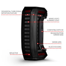 Load image into Gallery viewer, ANZO Tail Lights ANZO 22-24 Toyota Tundra Z-Series Full LED Tail Lights Smoke Lens Init/SeqSig- Pair