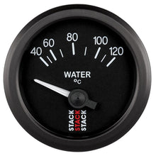 Load image into Gallery viewer, AutoMeter Gauges Autometer 52mm Stack Instruments 40-120 Degree C Electric Water Temperature Gauge - Black