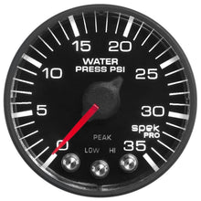 Load image into Gallery viewer, AutoMeter Gauges Autometer Spek-Pro 52.4mm 0-35 PSI Digital Stepper Motor Water Pressure Gauge