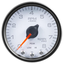 Load image into Gallery viewer, AutoMeter Gauges Autometer Spek-Pro Gauge Voltmeter 2 1/16in 16V Stepper Motor W/Peak & Warn Wht/Blk
